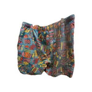 Empyre Mens Board Shorts/Swim Trunks Retro Size XLarge  90s 80s Y2K Geometric